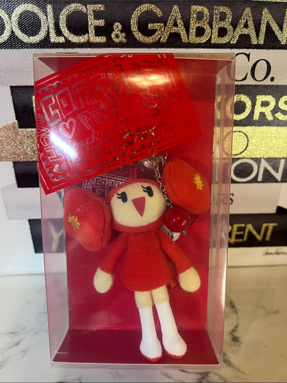 Coach Poppy-Chan rare limited edition Collector’s Plush Doll Keychain